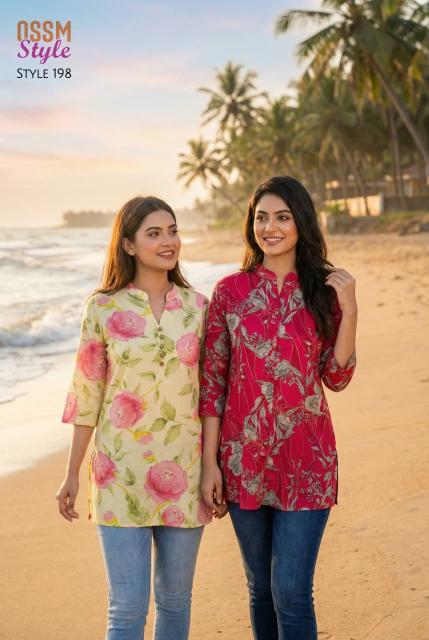 Ossm style 198 short top kurti wholesalers in hyderabad
